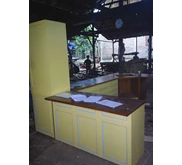 Kitchen set kayu mahoni
