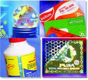 stiker , sticker Hologram , stiker label , cap seal , induction seal