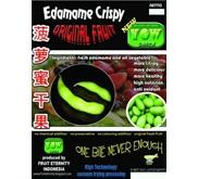 Keripik buah edamame dengan proses vacuum frying ( YOW SNACK )