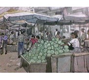 Pasar Tradisional (watercolour)