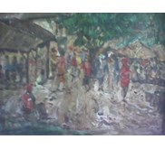 Pasar Nagari (Oil Painting)