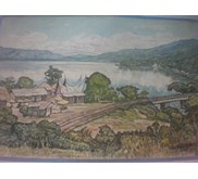 Singkarak Lake (water colour)