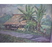 Palanta ditepi sawah (Oil Painting)