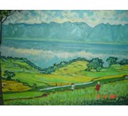 Singkarak Lake (Oil Painting)