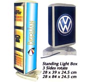 Standing Light Box 3 Sides Rotate