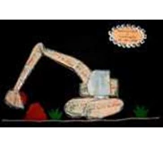 Kreasi Uang Mahar Pigura Excavator