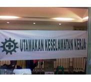 SPANDUK K3/SPANDUK KESELAMATAN DAN KESEHATAN KERJA/SPANDUK PROYEK