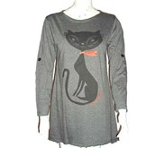 Dress Kaos lengan panjang unik