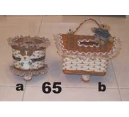 Keranjang Tissue bulat dan segi panjang