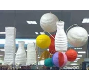 Lampion kotak kertas / kain, bunder dll