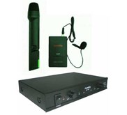 JUESHIY JS-16V Wireless Microphone System : Handheld ( Gagang) + Clip On ( Jepit)