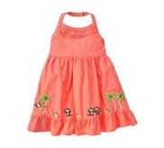 Gymboree Monkey Halter Dress