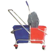 double bucket stainless, Perlengkapan Hotel/ peralatan hotel/ house keeping product/ room boy cart/ bell boy/ house keeping cart/ janitor trolley/ lugage trolley/ room boy / trolley/ bell boy trolley/ house keeping trolley, bell boy, room boy trolley