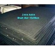 Karpet Karet Brush Mat 43x58cm