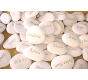 Engraved River Stone
