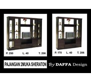 Lemari Pajang 2 Muka Sheraton