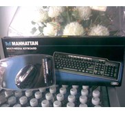 Paket Keyboard+ Mouse MANHATTAN