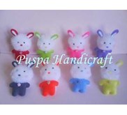Pompom flanel kelinci