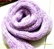 Bulky Purple Scarf
