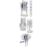 Socorex Pipette work stations : Universal work station 337 and Multi and single channel pipette stand 340