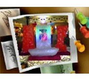 Ice carving Frame Fhoto dengan Warna
