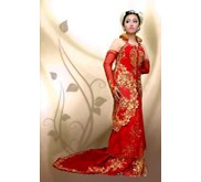 kebaya merah tembaga LBV