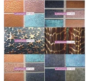 texture dan warna kerajinan tembaga