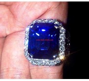 NATURAL UNHEATED KASHMIR BLUE SAPPHIRE MONSTER SIZE Limited ( SFR092)