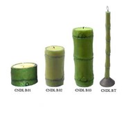 Bamboo candle
