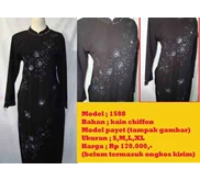 gamis sifon payet penuh