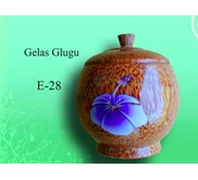 Gelas kelapa kecil ( batok ) + tutup+ sendok+ Air brush