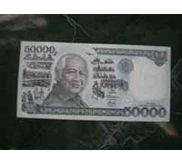 UANG RP. 50.000, - GAMBAR PRESIDEN SOEHARTO