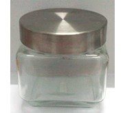Toples kaca Segi tutup Stainless