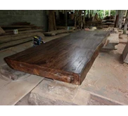 top table kayu mangga solid tanpa sambungan ukuran 350x100x12cm