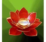 Capiz Lotus Candle Holder