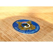 stiker timbul embossed logo SEA and COASTGUARD