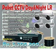 Paket Murah CCTV AVTECH 4 ch Day& Night Long Range