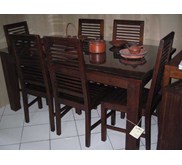 FINGER DINING TABLE + Glass 8mm + EXOTIC CHAIR