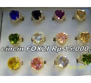 cincin CRISTAL FOXZI Rp.15.000, -