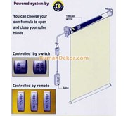 ROLLER BLIND SOMFY MOTORIZED SYSTEM MERK ONNA, SHARP POINT