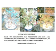 HIASAN BUNGA/ KEMBANG DARI BATU PERMATA ASLI KALIMANTAN