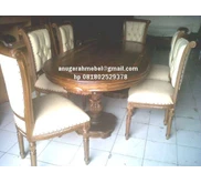 Meja Makan Salina padi 6 kursi