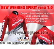 BAJU SEPEDA JERSEY TIMNAS INDONESIA LENGAN PANJANG bagus dan keren - BAHAN DRYFIT