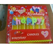 Lilin Ulang tahun pelangi / Rainbow birthday candle
