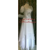 Gaun Pesta / pengantin lace france 8 lapis