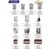CROWN WATER BOILER, COFEE GRINDER, COFEE MAKER, ESPRESSO CAPUCCINO & COFFEE MACHINE