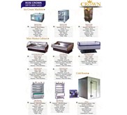 CROWN HARD ICE CREAM MACHINE, MINIMARKET CABINET, OPEN DECK SHOWCASE, COLD ROOM