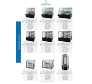 CROWN CURVED GLASS CAKE SHOWCASE, RECTANGULAR CAKE SHOWCASE, VERTICAL ROTARY CAKE SHOWCASE