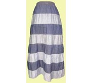 Rok jeans kombinasi warna