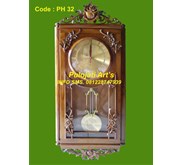 Jam Dinding Motif Mawar Krawang